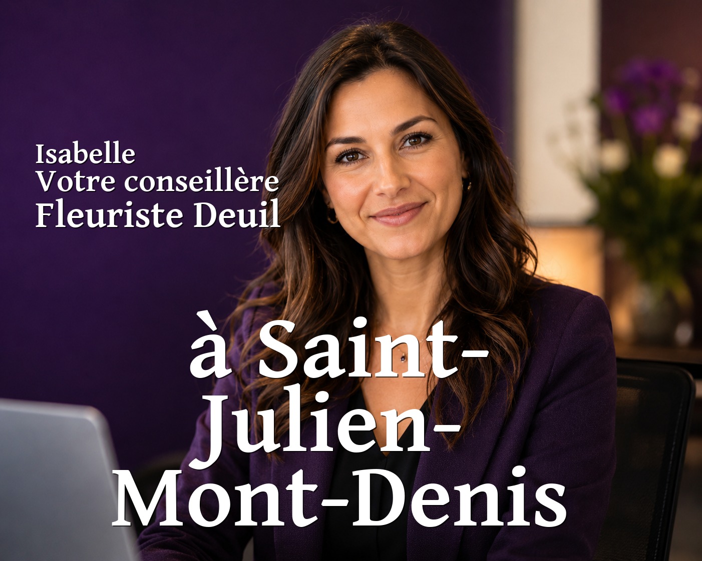 Isabelle, votre conseillère Fleuriste Deuil à Saint-Julien-Mont-Denis