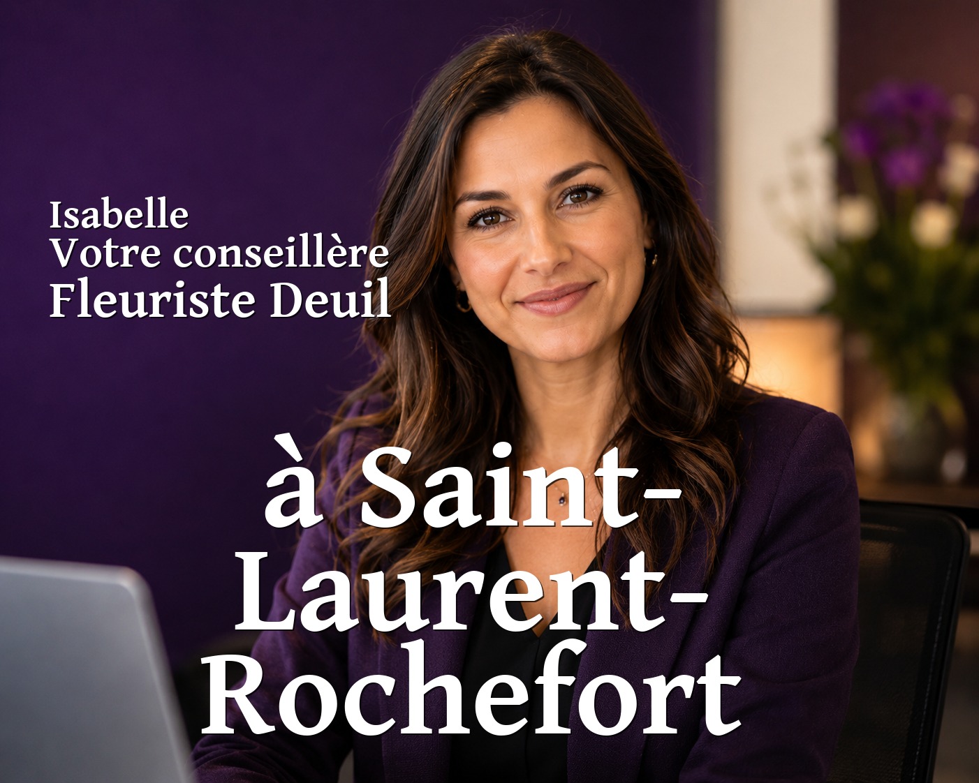 Isabelle, votre conseillère Fleuriste Deuil à Saint-Laurent-Rochefort