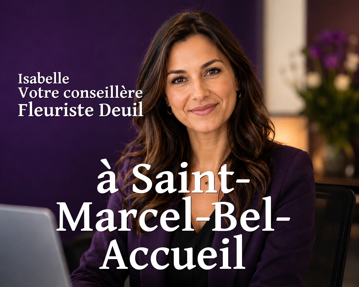 Isabelle, votre conseillère Fleuriste Deuil à Saint-Marcel-Bel-Accueil
