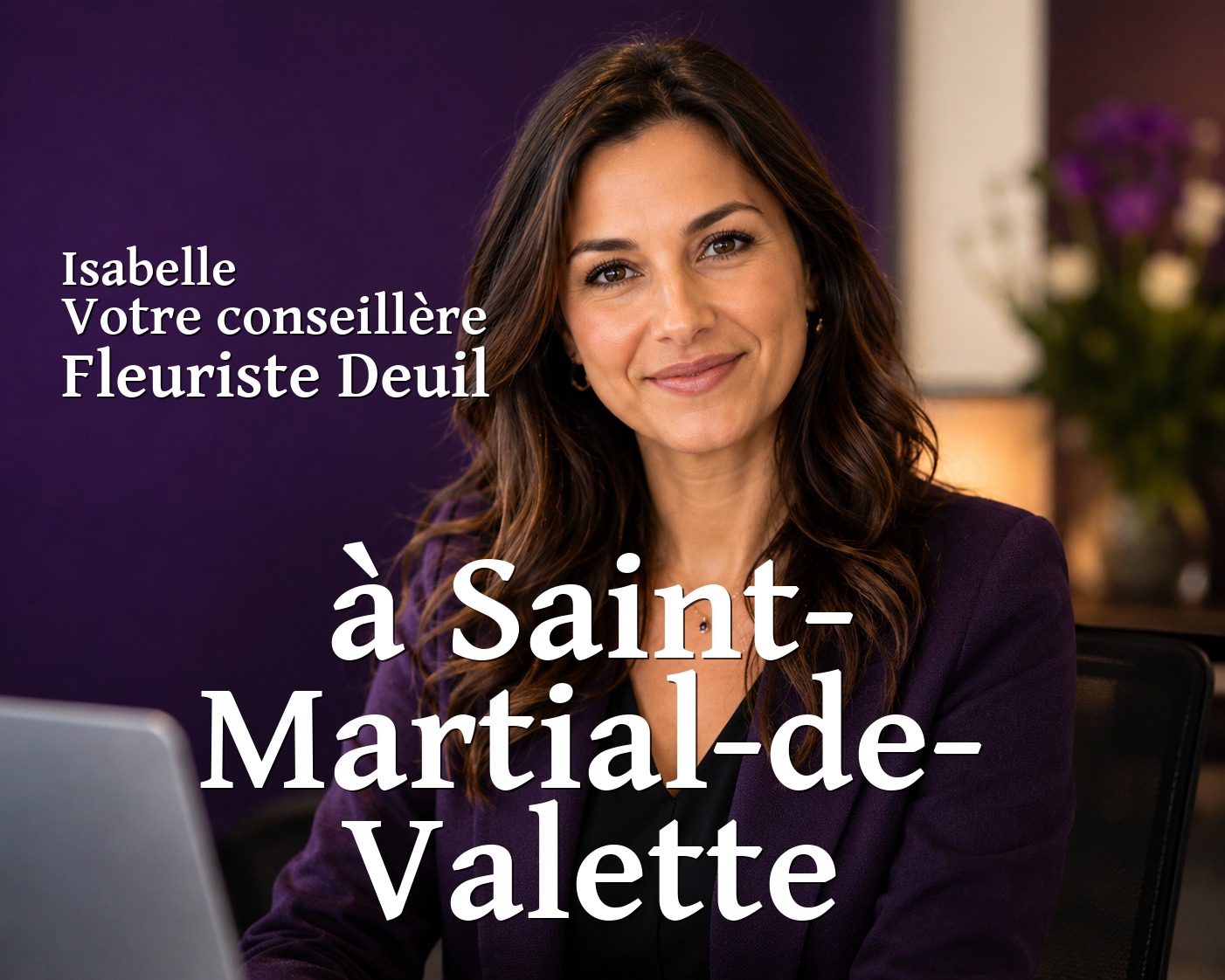 Isabelle, votre conseillère Fleuriste Deuil à Saint-Martial-de-Valette