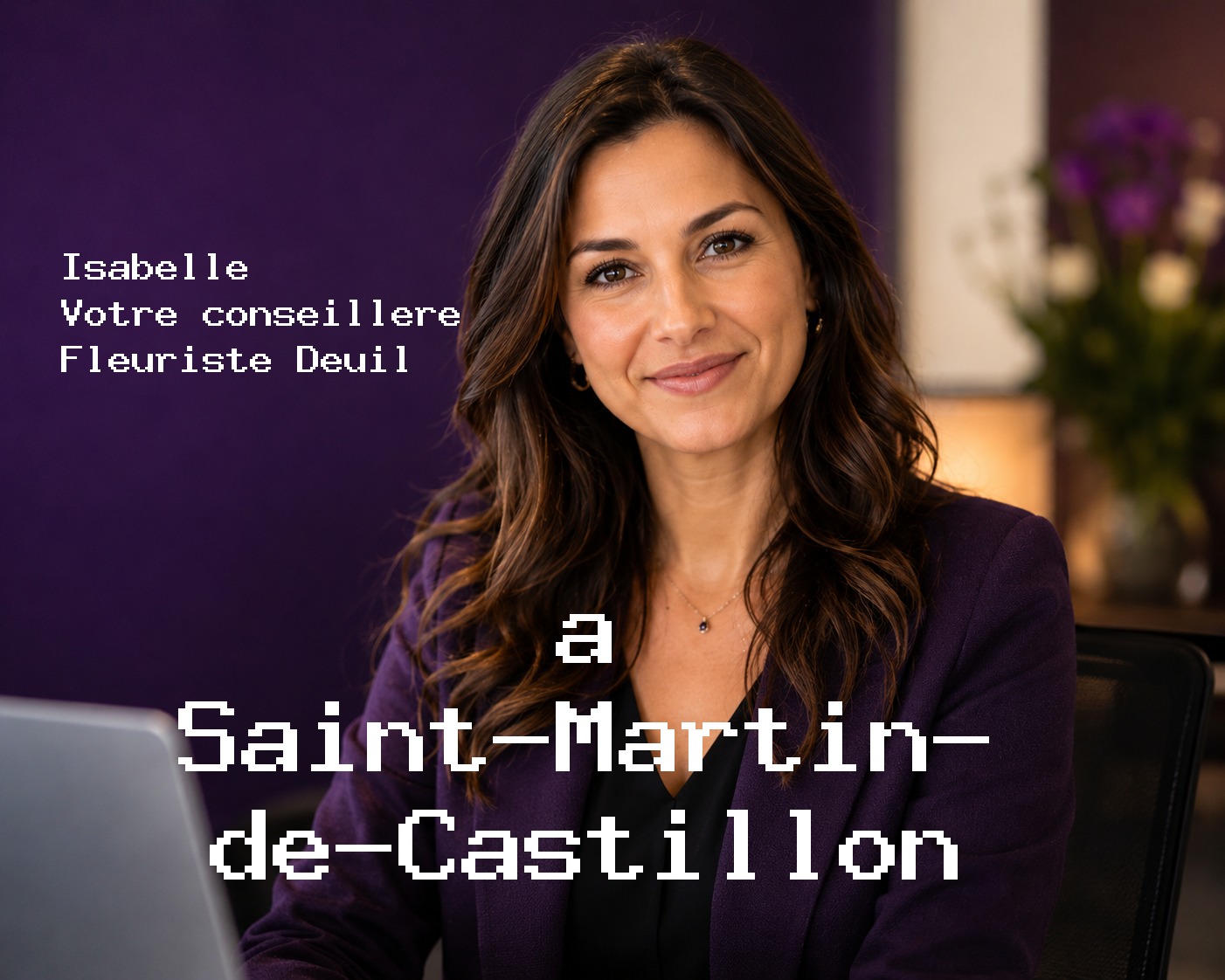 Isabelle, votre conseillère Fleuriste Deuil à Saint-Martin-de-Castillon
