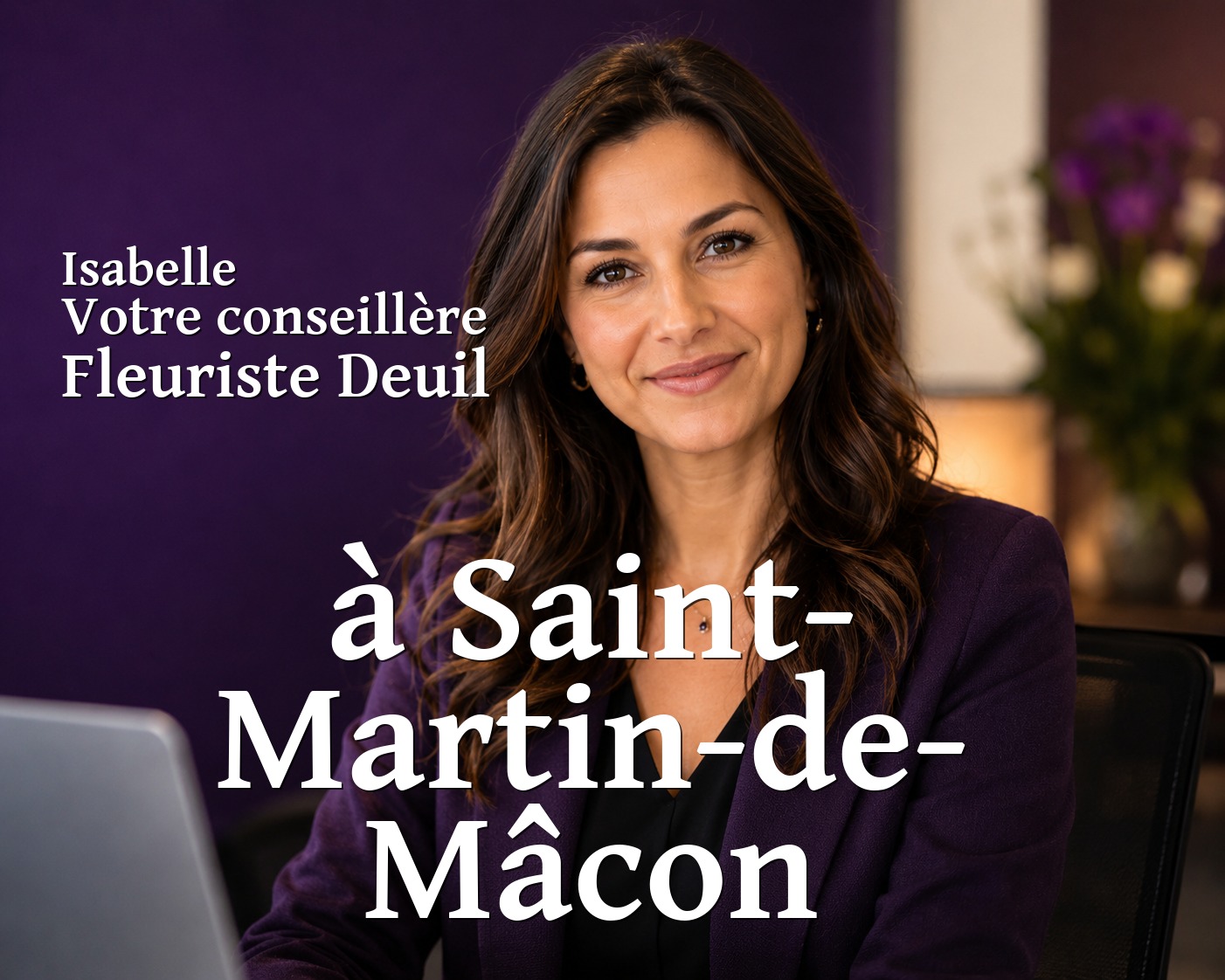 Isabelle, votre conseillère Fleuriste Deuil à Saint-Martin-de-Mâcon