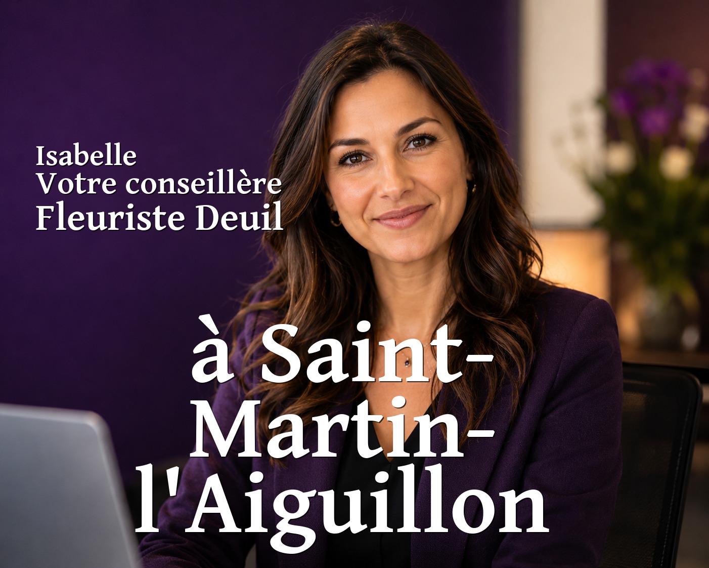 Isabelle, votre conseillère Fleuriste Deuil à Saint-Martin-l'Aiguillon