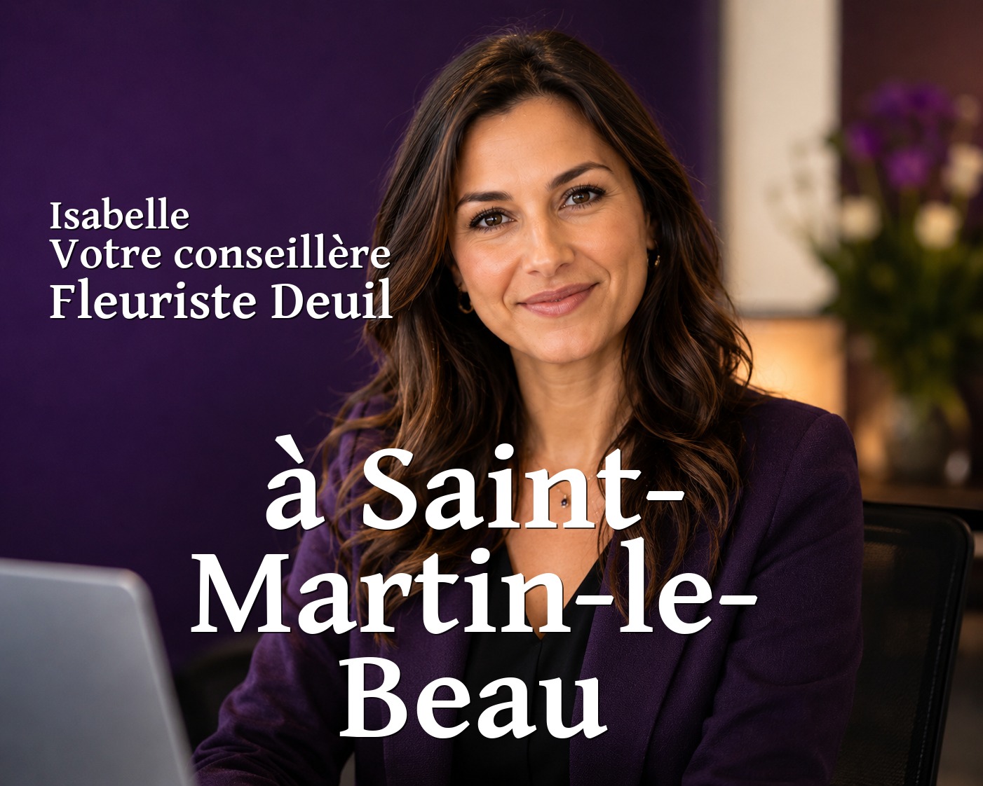 Isabelle, votre conseillère Fleuriste Deuil à Saint-Martin-le-Beau