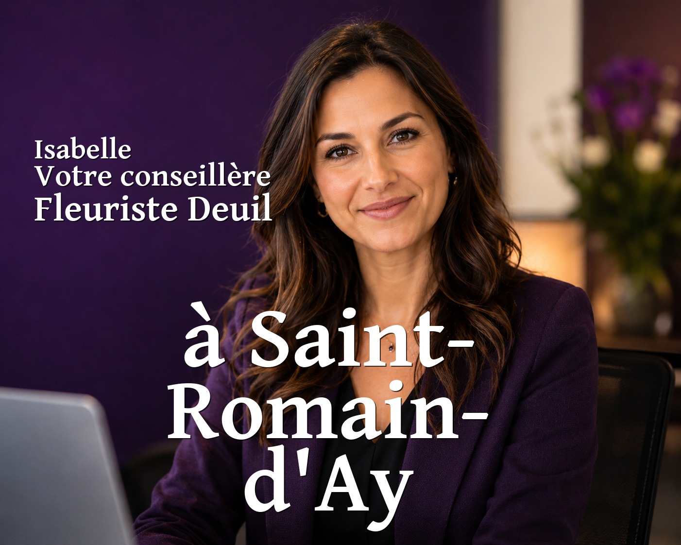 Isabelle, votre conseillère Fleuriste Deuil à Saint-Romain-d'Ay