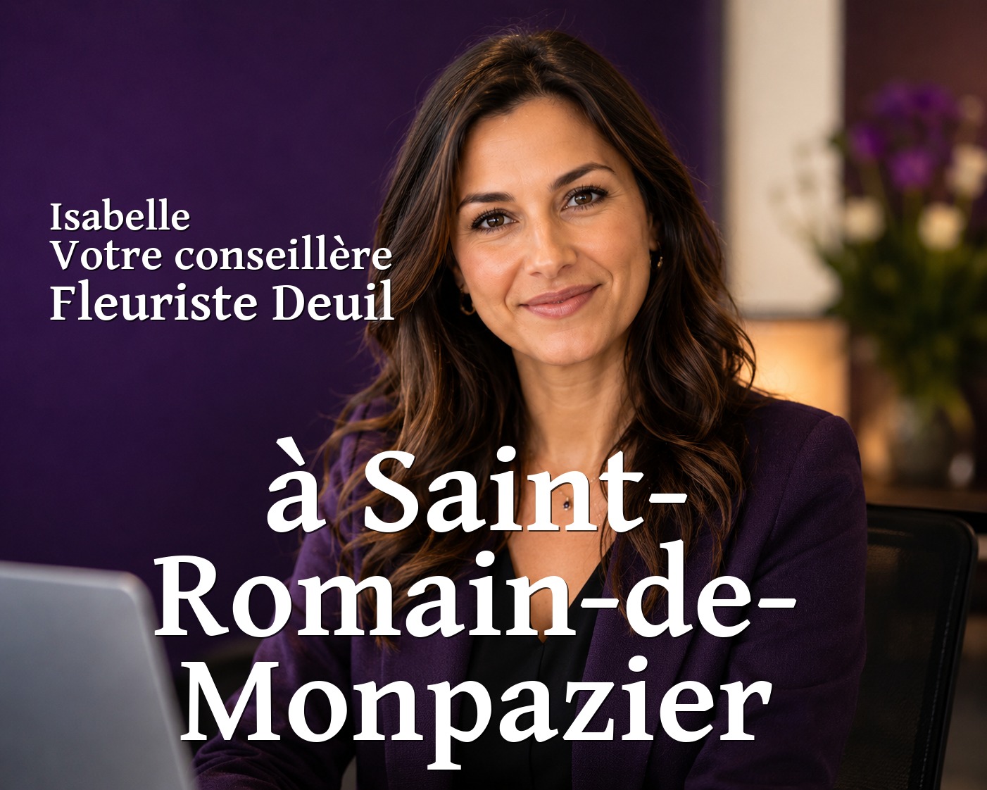 Isabelle, votre conseillère Fleuriste Deuil à Saint-Romain-de-Monpazier