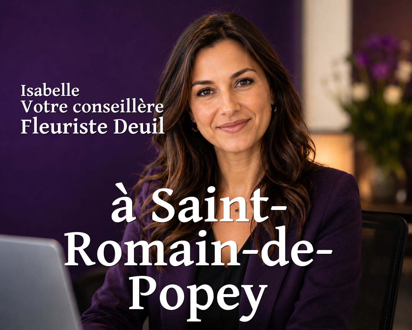 Isabelle, votre conseillère Fleuriste Deuil à Saint-Romain-de-Popey