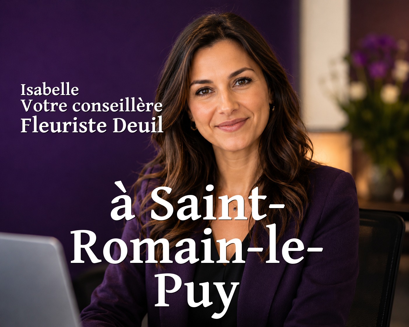 Isabelle, votre conseillère Fleuriste Deuil à Saint-Romain-le-Puy