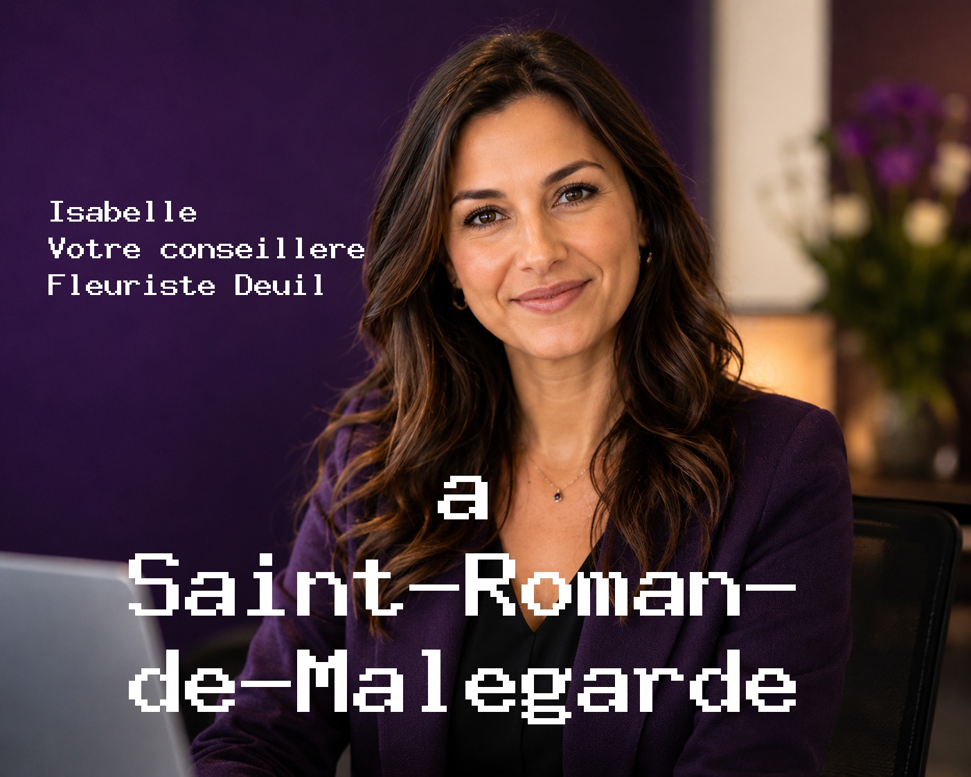 Isabelle, votre conseillère Fleuriste Deuil à Saint-Roman-de-Malegarde