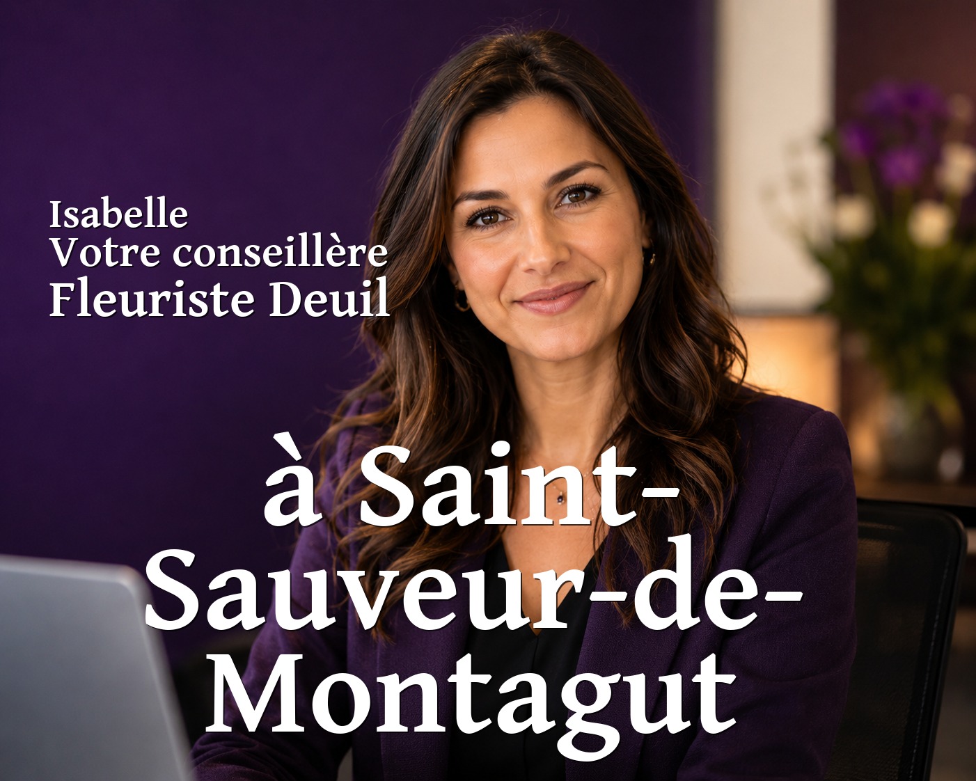 Isabelle, votre conseillère Fleuriste Deuil à Saint-Sauveur-de-Montagut