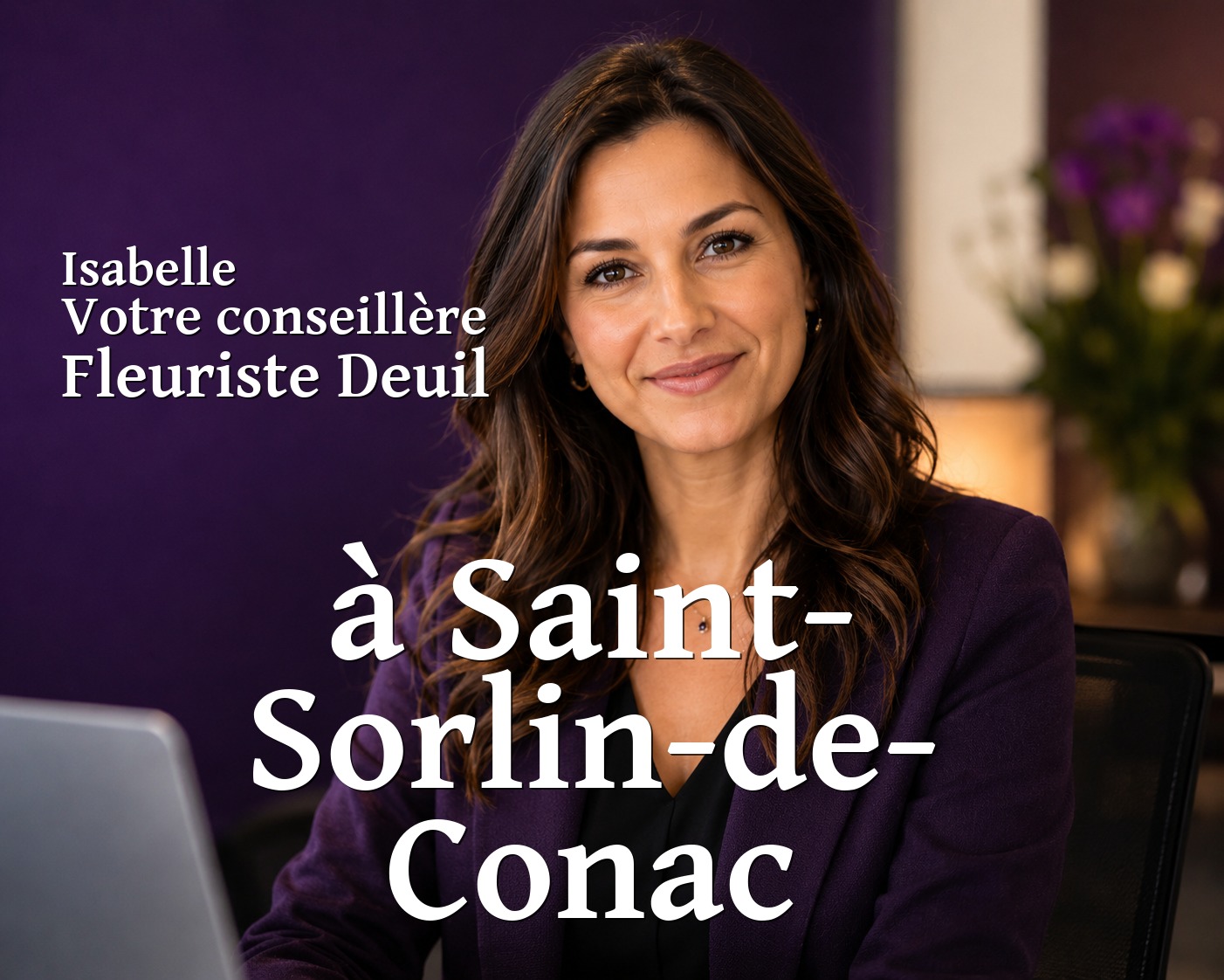 Isabelle, votre conseillère Fleuriste Deuil à Saint-Sorlin-de-Conac