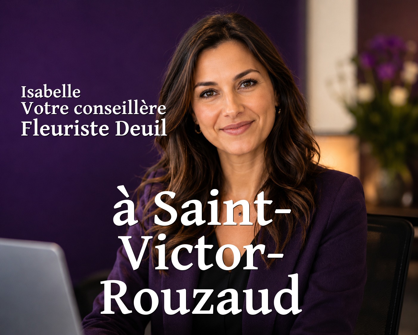 Isabelle, votre conseillère Fleuriste Deuil à Saint-Victor-Rouzaud