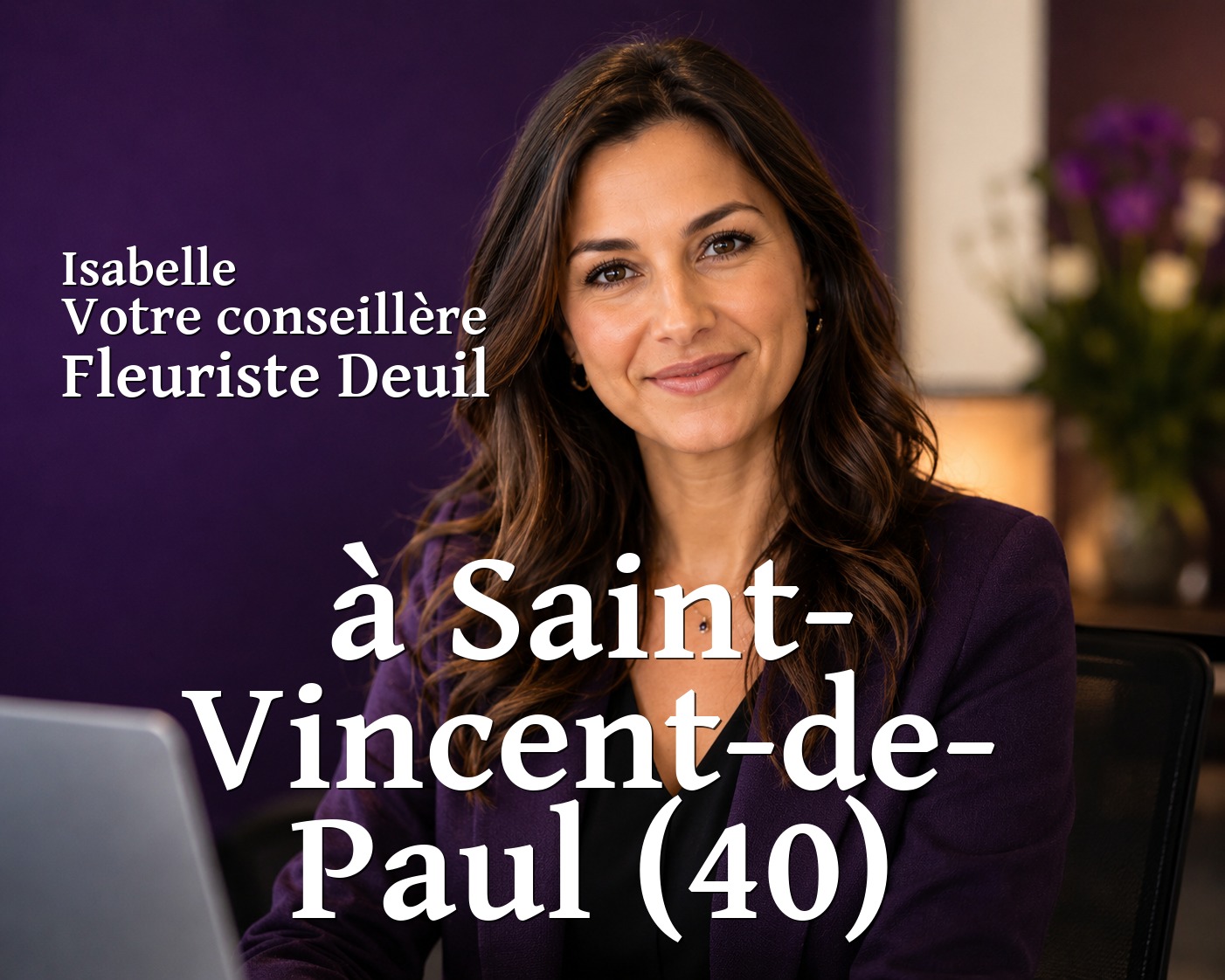 Isabelle, votre conseillère Fleuriste Deuil à Saint-Vincent-de-Paul (40)