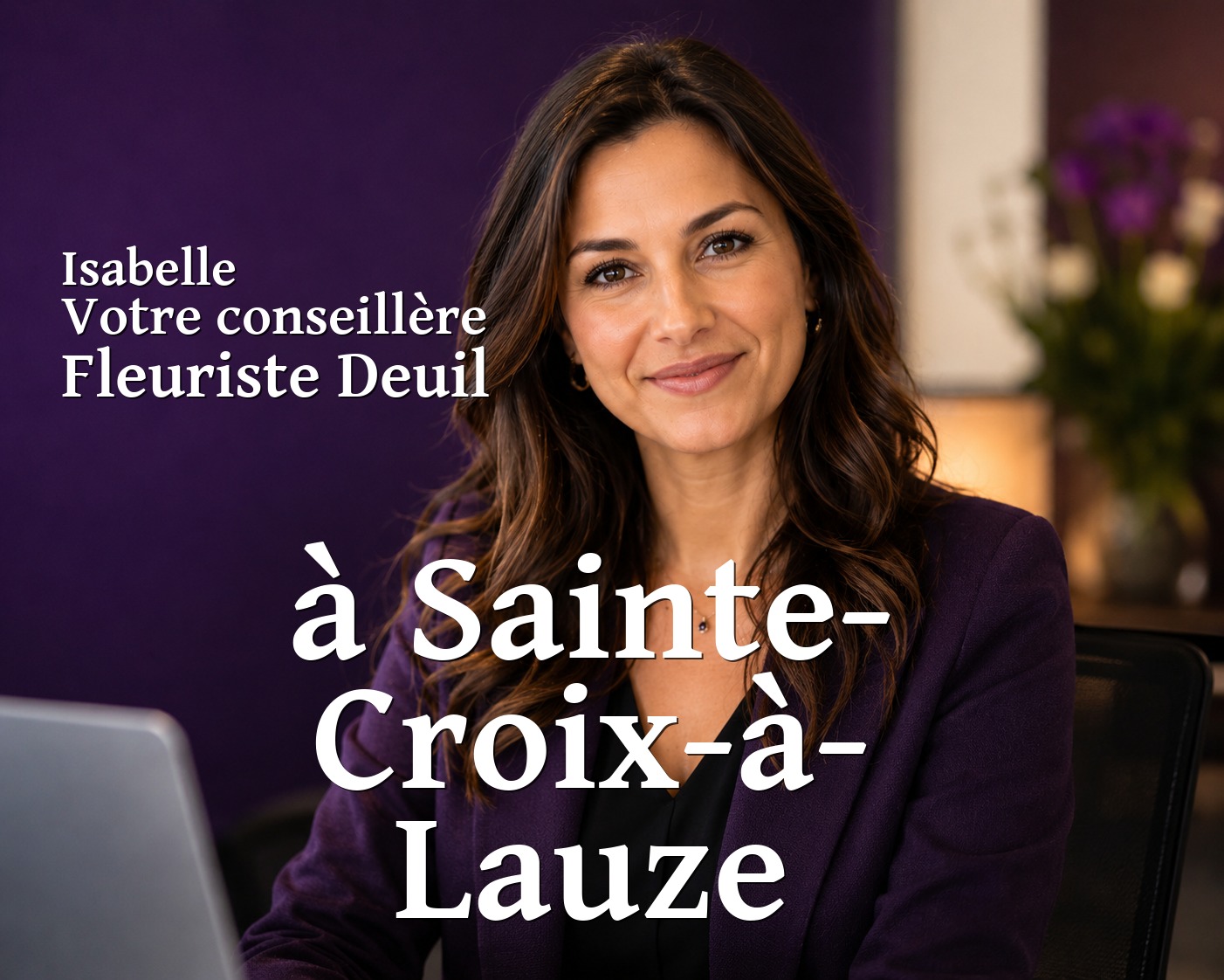 Isabelle, votre conseillère Fleuriste Deuil à Sainte-Croix-à-Lauze