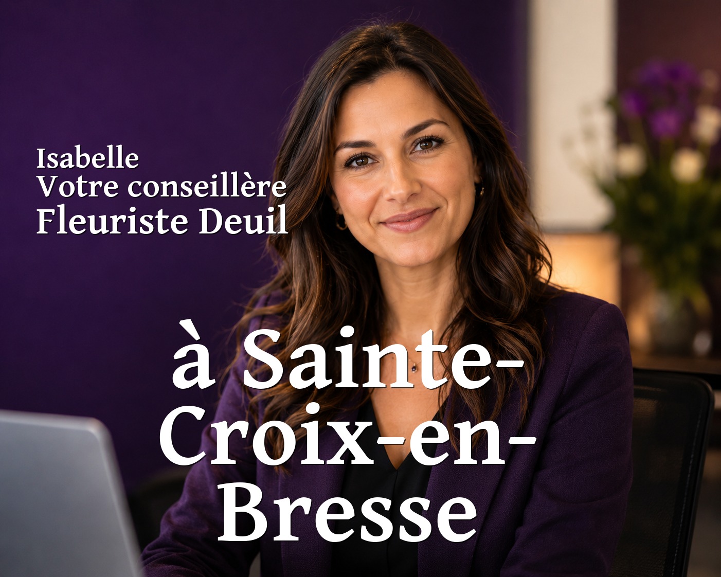 Isabelle, votre conseillère Fleuriste Deuil à Sainte-Croix-en-Bresse