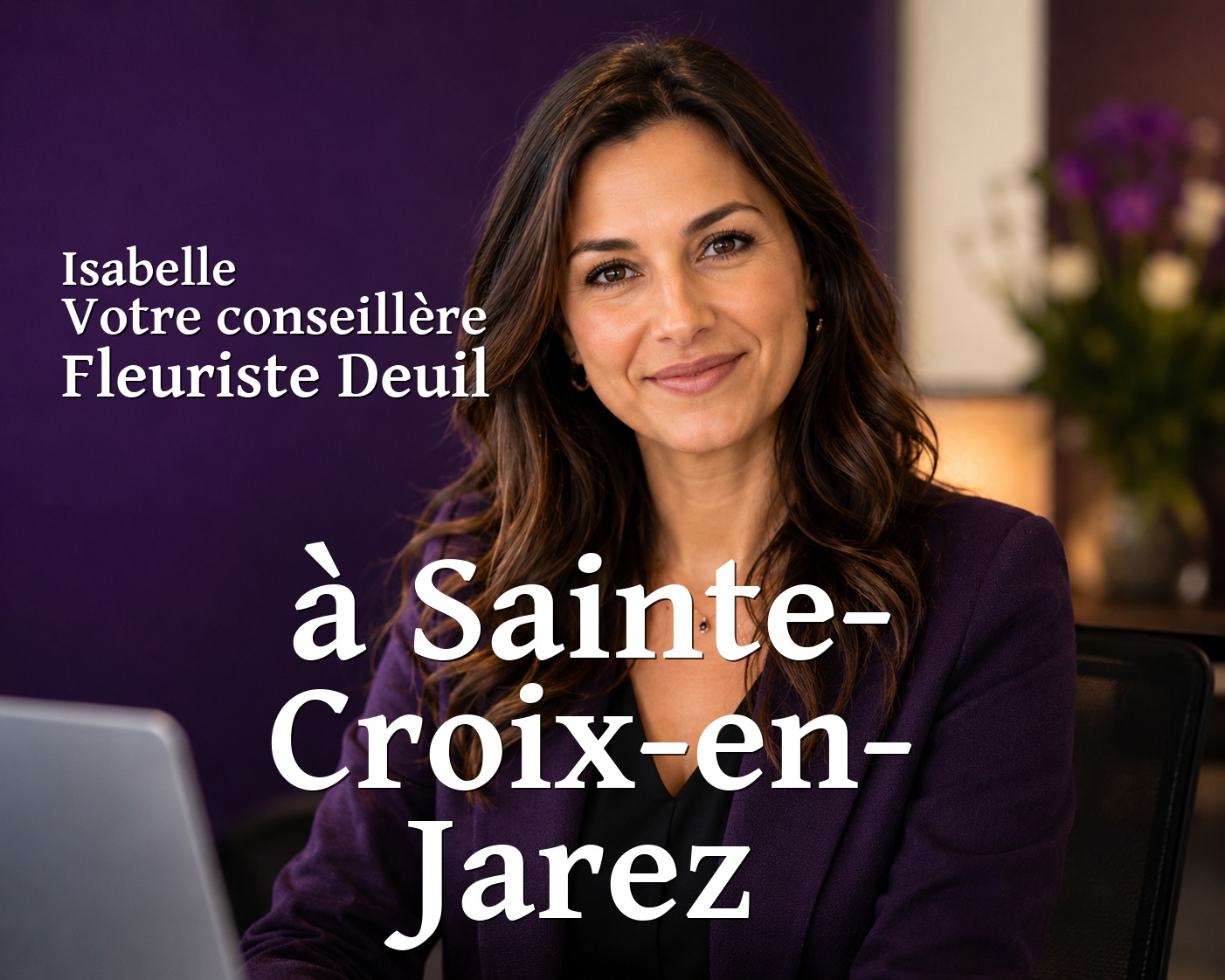Isabelle, votre conseillère Fleuriste Deuil à Sainte-Croix-en-Jarez