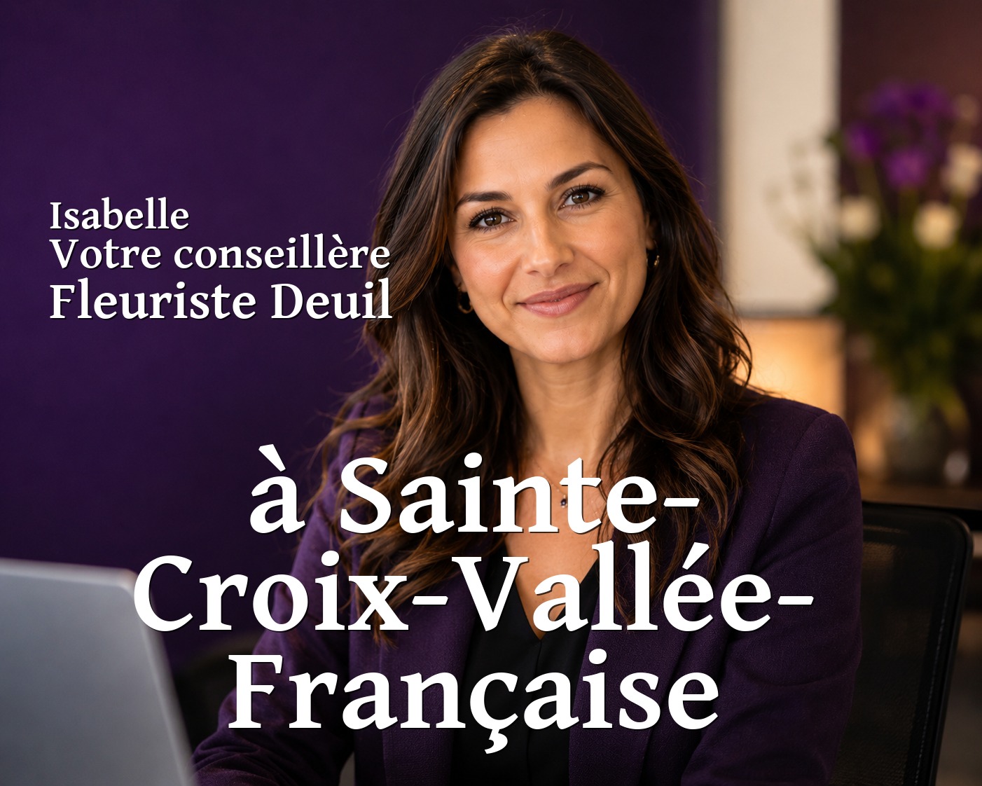 Isabelle, votre conseillère Fleuriste Deuil à Sainte-Croix-Vallée-Française