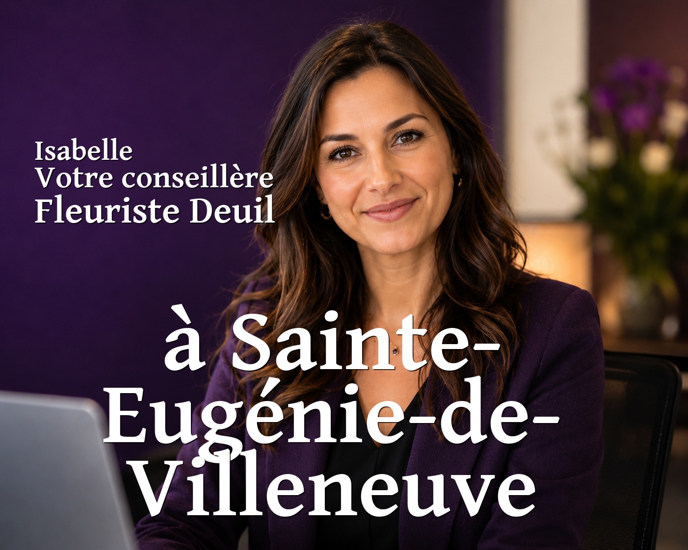 Isabelle, votre conseillère Fleuriste Deuil à Sainte-Eugénie-de-Villeneuve