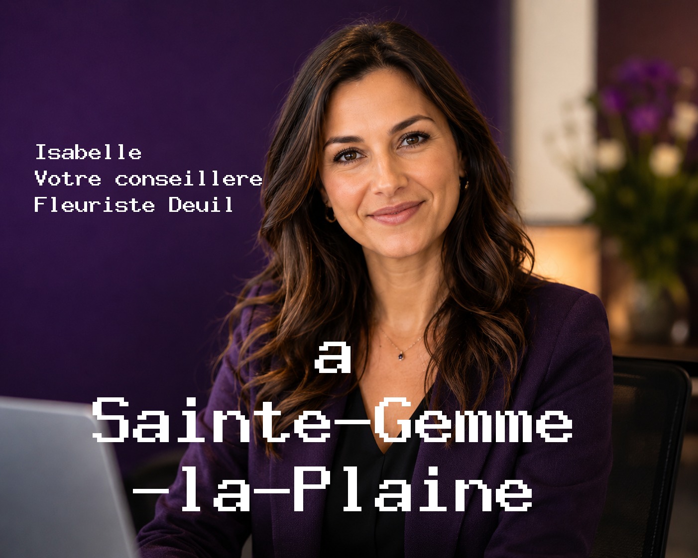 Isabelle, votre conseillère Fleuriste Deuil à Sainte-Gemme-la-Plaine
