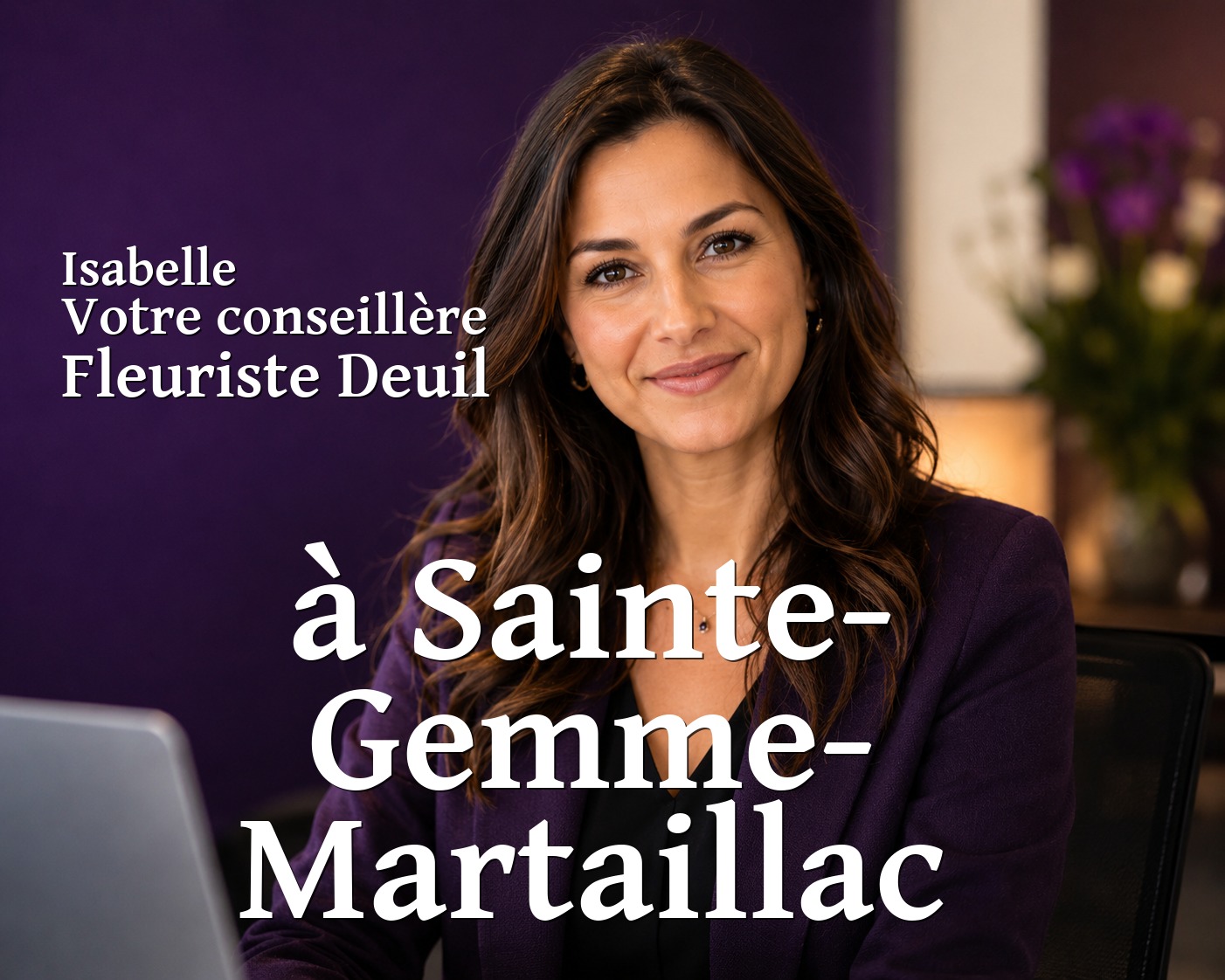 Isabelle, votre conseillère Fleuriste Deuil à Sainte-Gemme-Martaillac