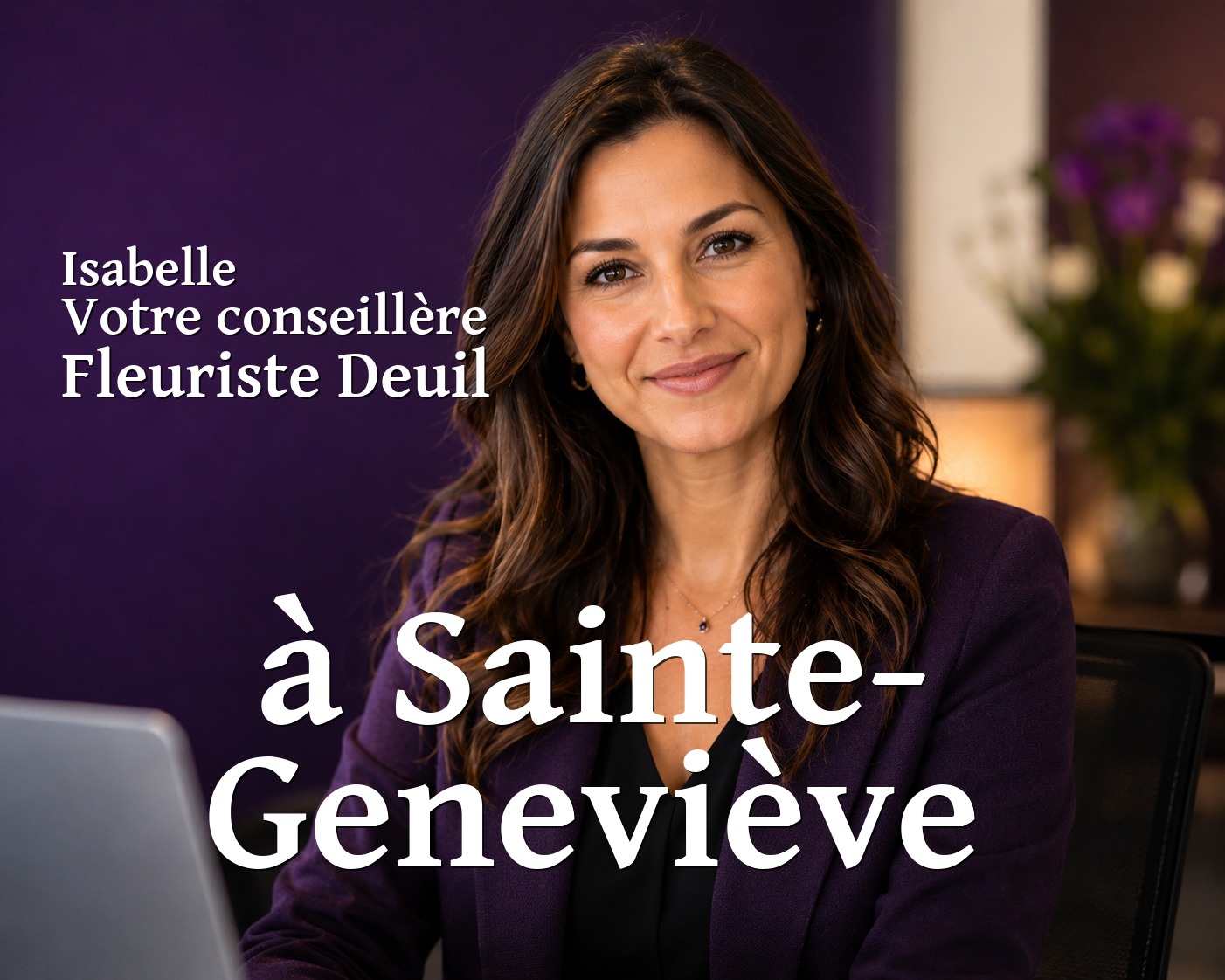 Isabelle, votre conseillère Fleuriste Deuil à Sainte-Geneviève