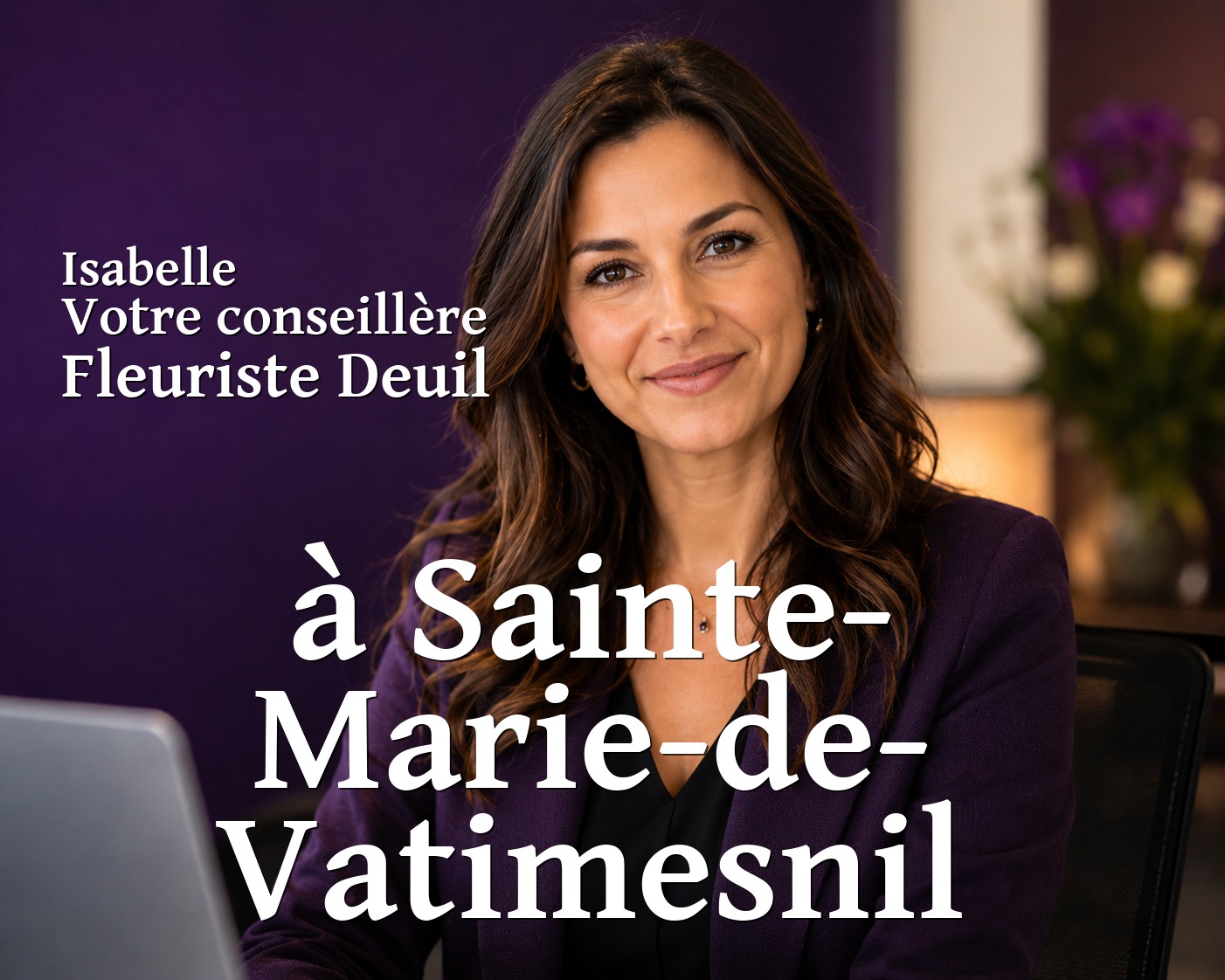 Isabelle, votre conseillère Fleuriste Deuil à Sainte-Marie-de-Vatimesnil