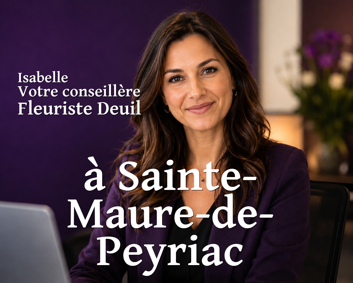Isabelle, votre conseillère Fleuriste Deuil à Sainte-Maure-de-Peyriac