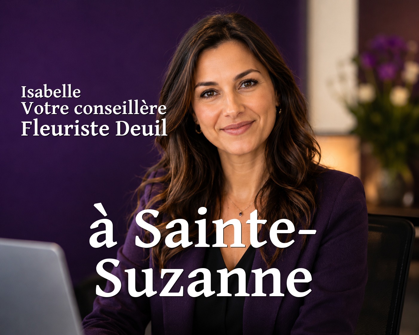 Isabelle, votre conseillère Fleuriste Deuil à Sainte-Suzanne