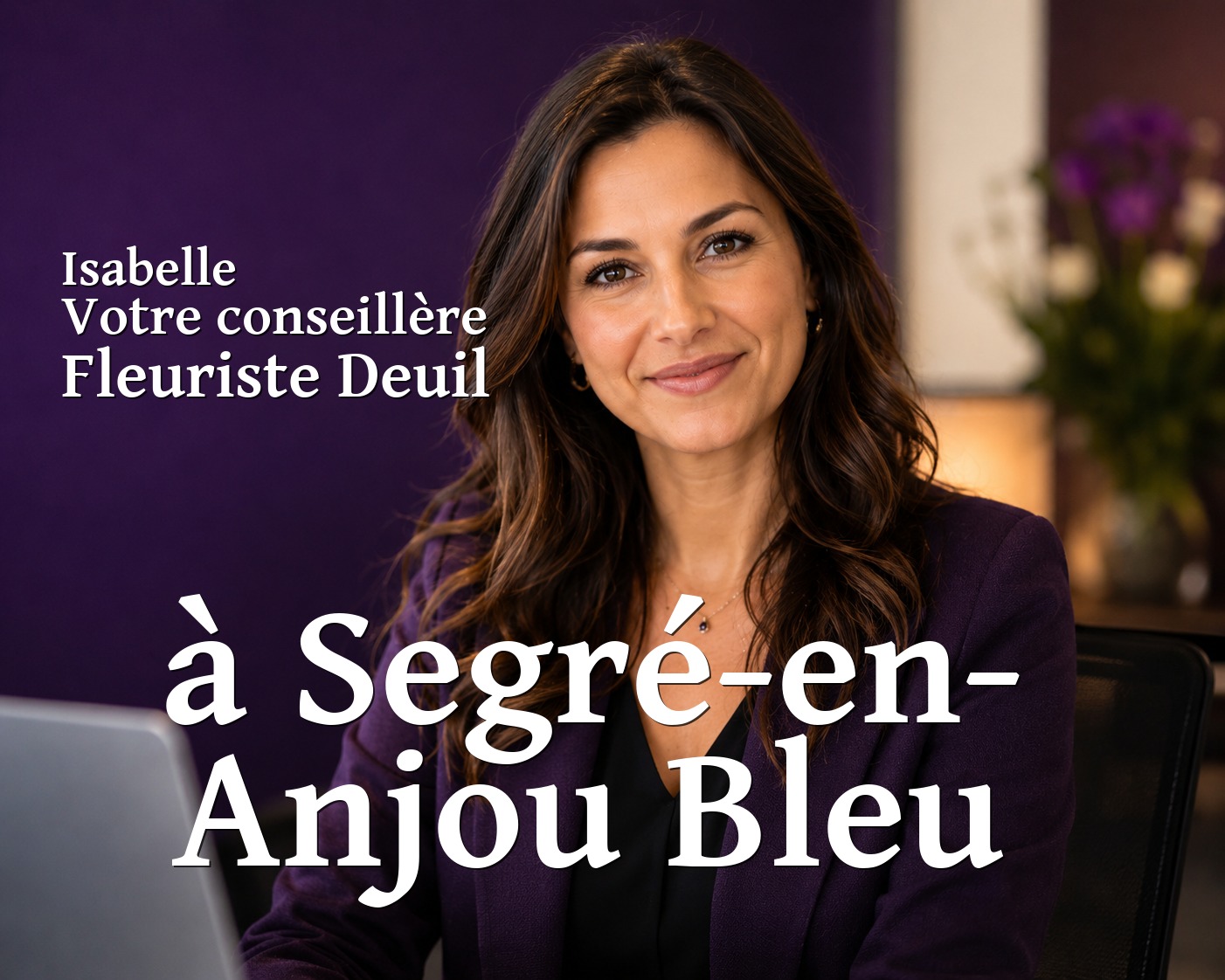 Isabelle, votre conseillère Fleuriste Deuil à Segré-en-Anjou Bleu