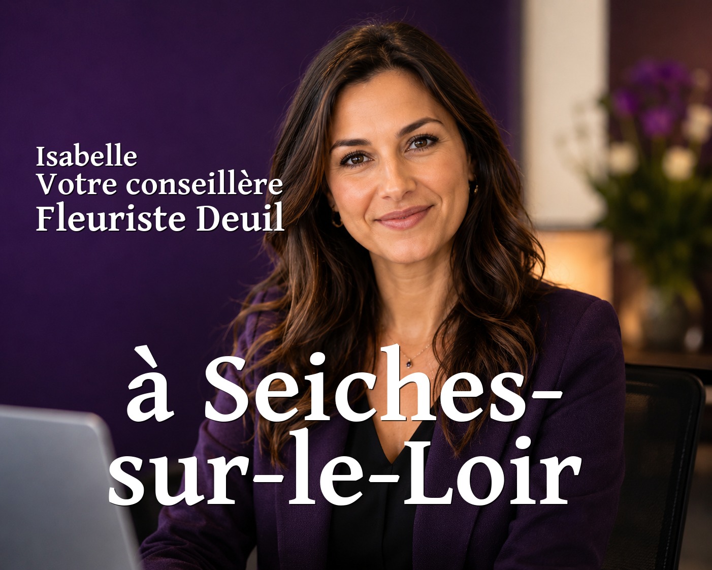 Isabelle, votre conseillère Fleuriste Deuil à Seiches-sur-le-Loir