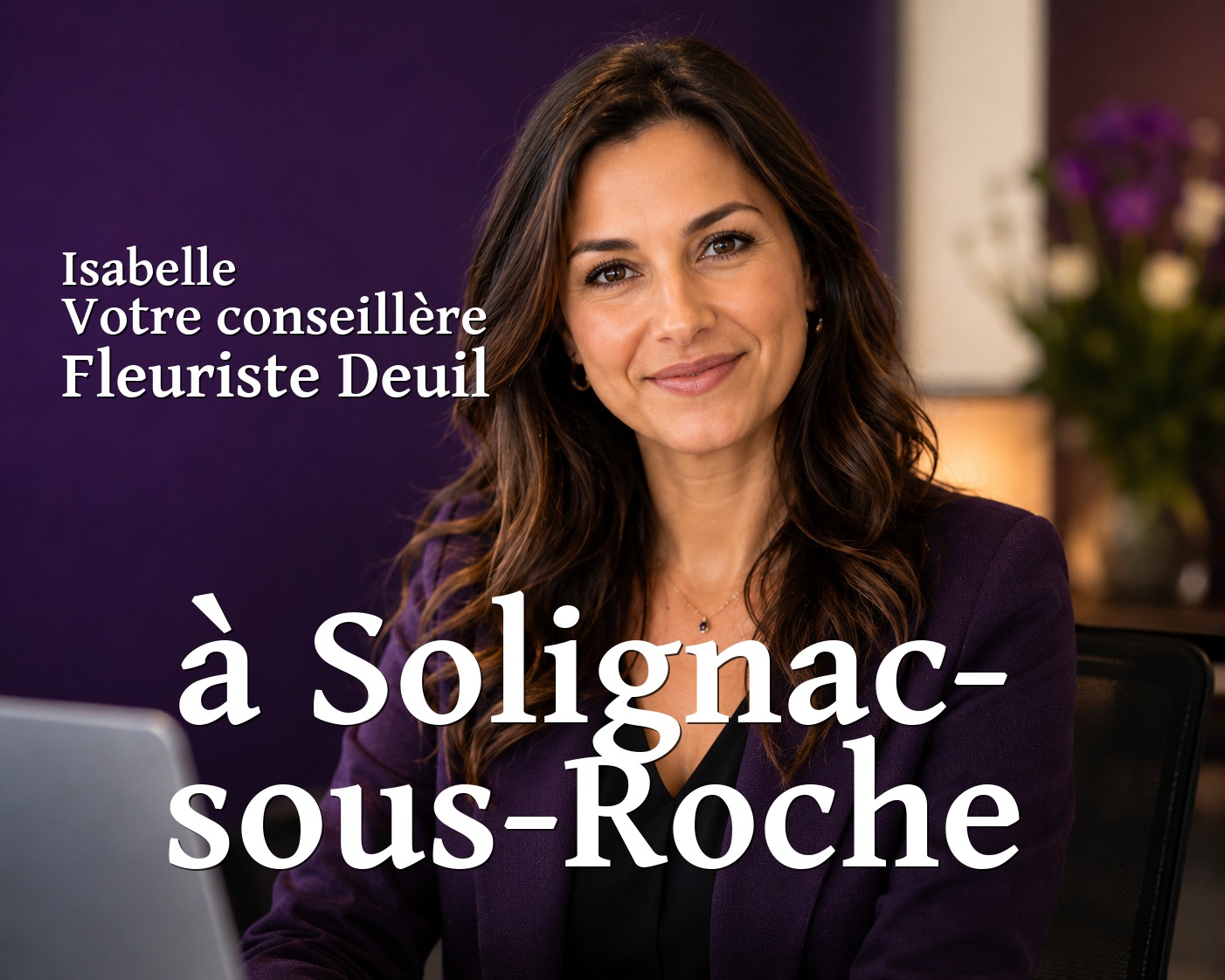 Isabelle, votre conseillère Fleuriste Deuil à Solignac-sous-Roche