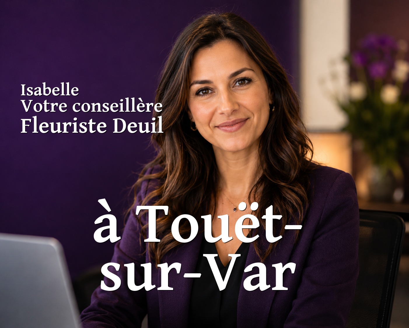 Isabelle, votre conseillère Fleuriste Deuil à Touët-sur-Var