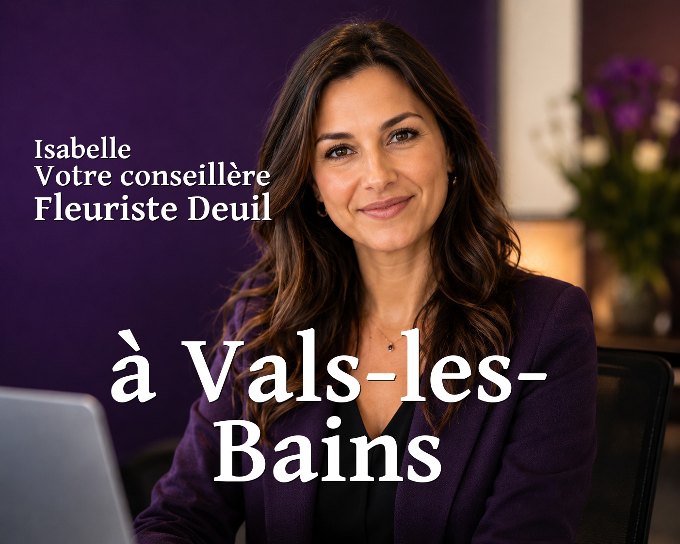 Isabelle, votre conseillère Fleuriste Deuil à Vals-les-Bains