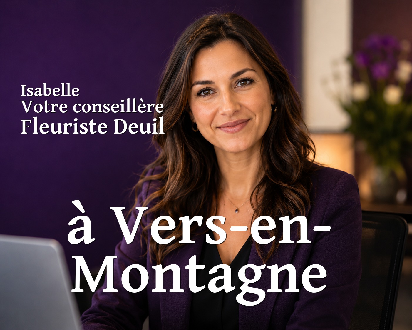 Isabelle, votre conseillère Fleuriste Deuil à Vers-en-Montagne
