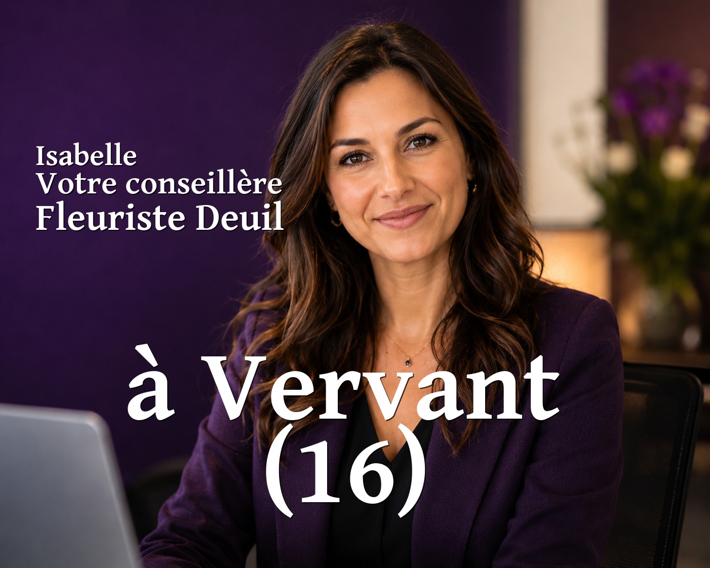 Isabelle, votre conseillère Fleuriste Deuil à Vervant (16)