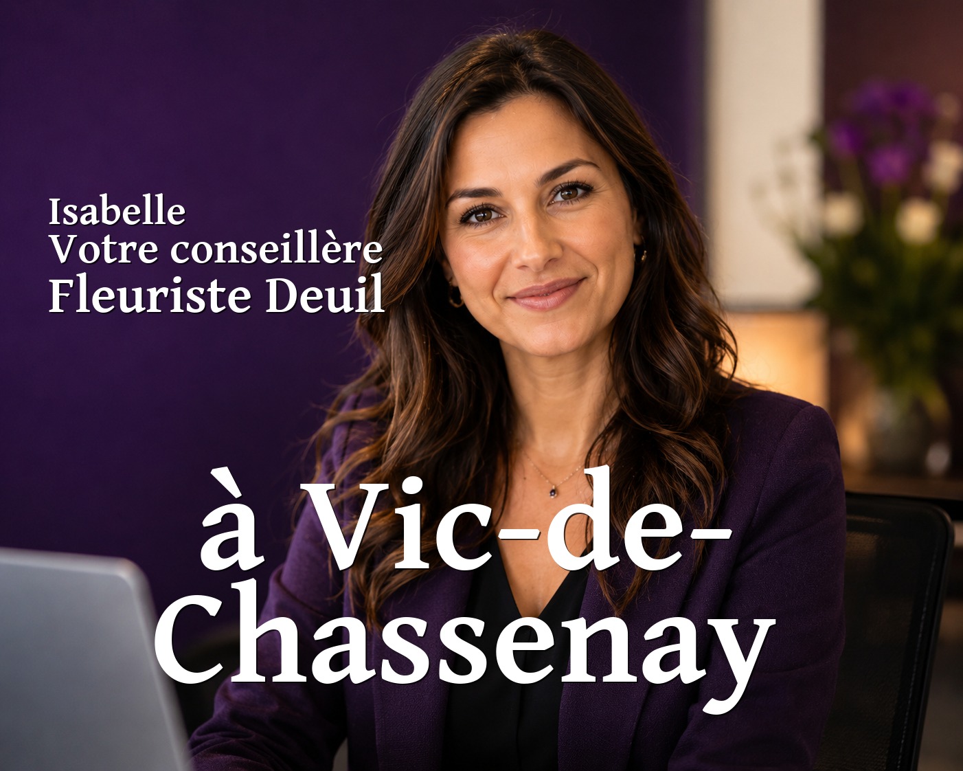 Isabelle, votre conseillère Fleuriste Deuil à Vic-de-Chassenay