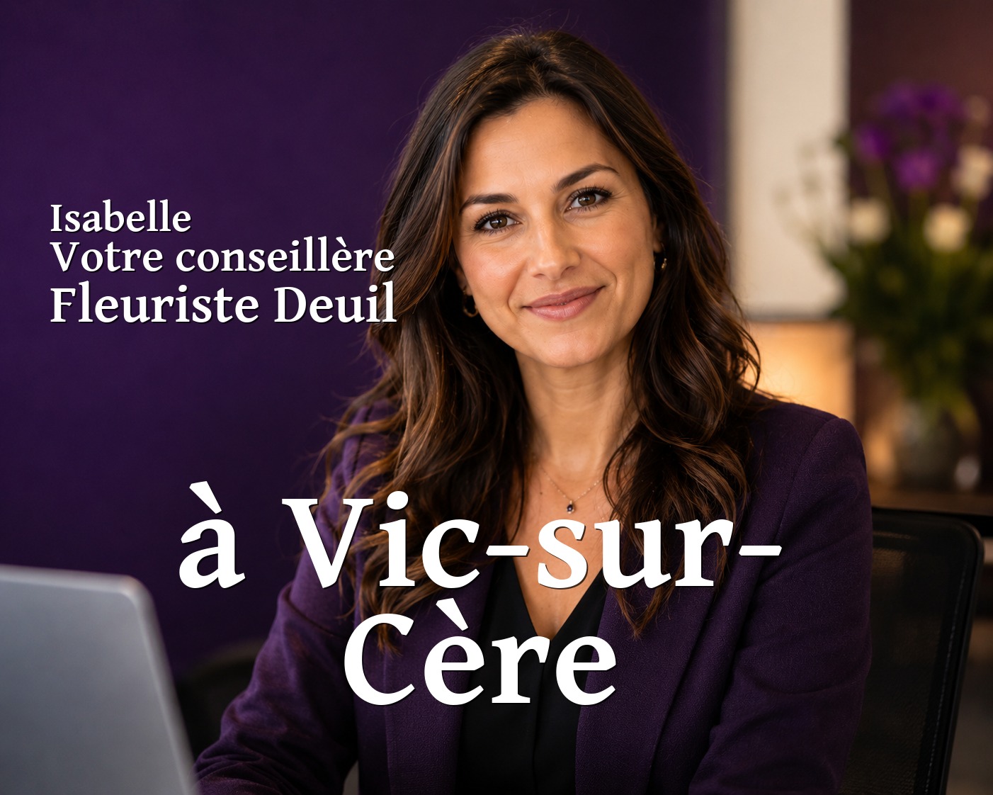 Isabelle, votre conseillère Fleuriste Deuil à Vic-sur-Cère
