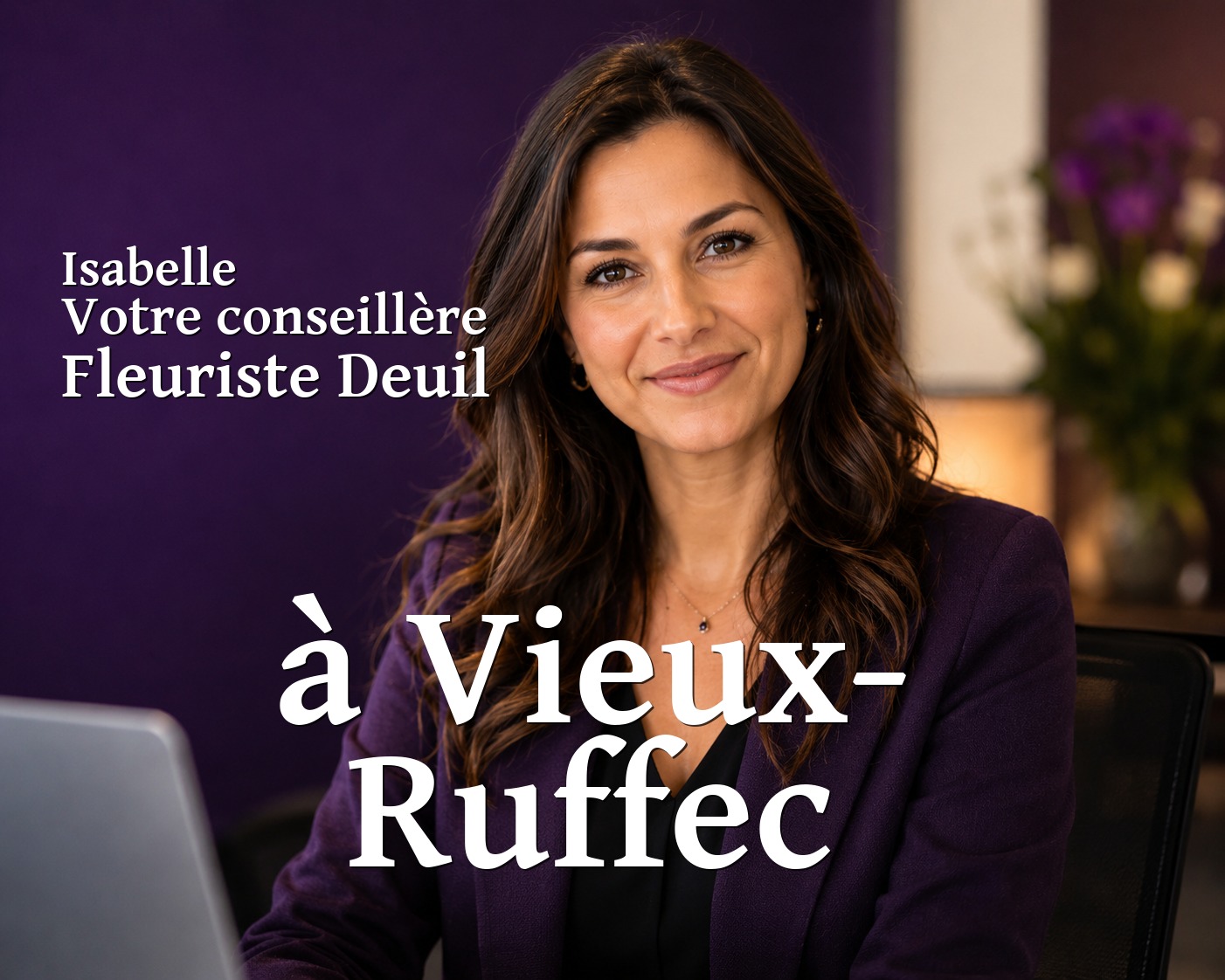 Isabelle, votre conseillère Fleuriste Deuil à Vieux-Ruffec