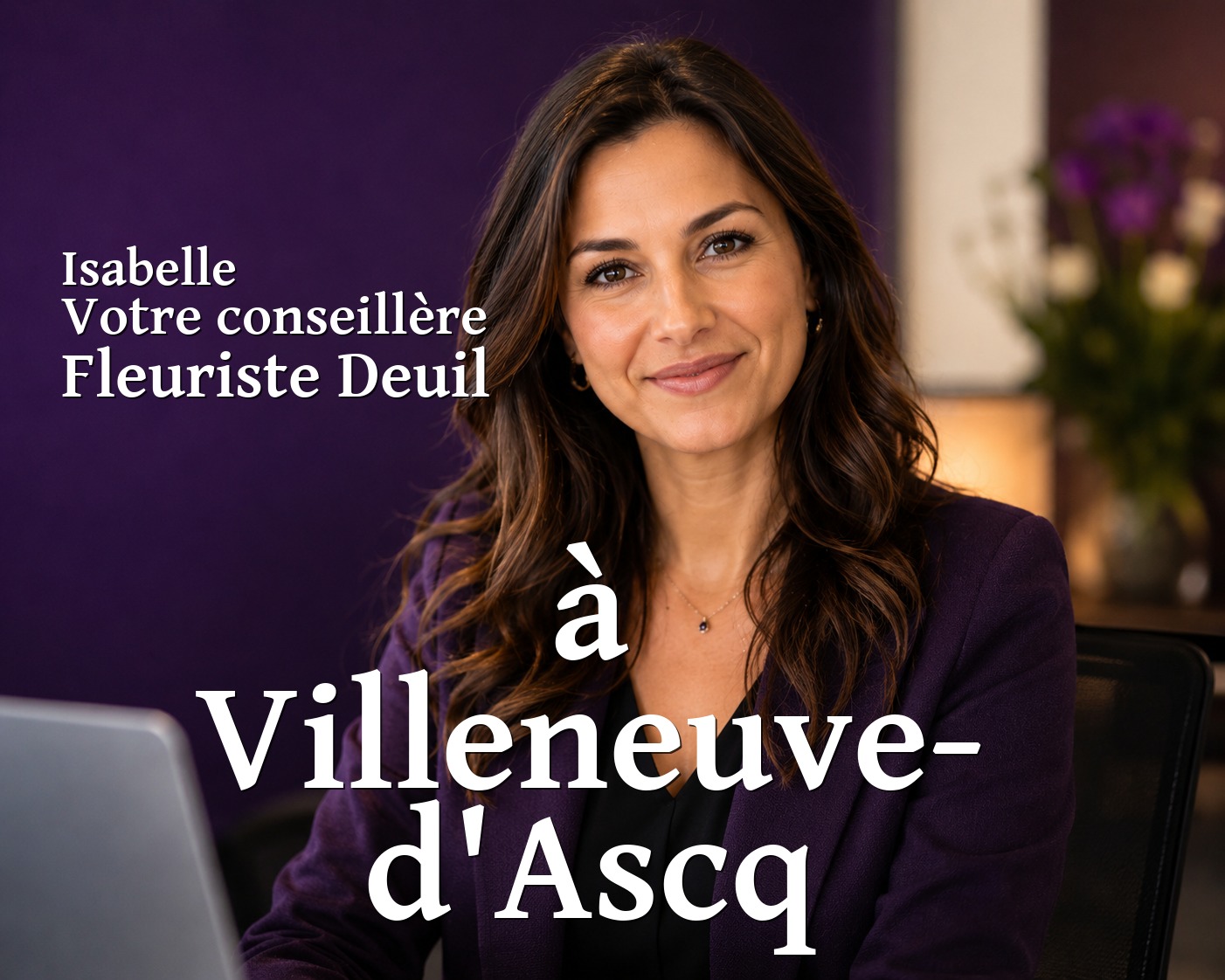 Isabelle, votre conseillère Fleuriste Deuil à Villeneuve-d'Ascq