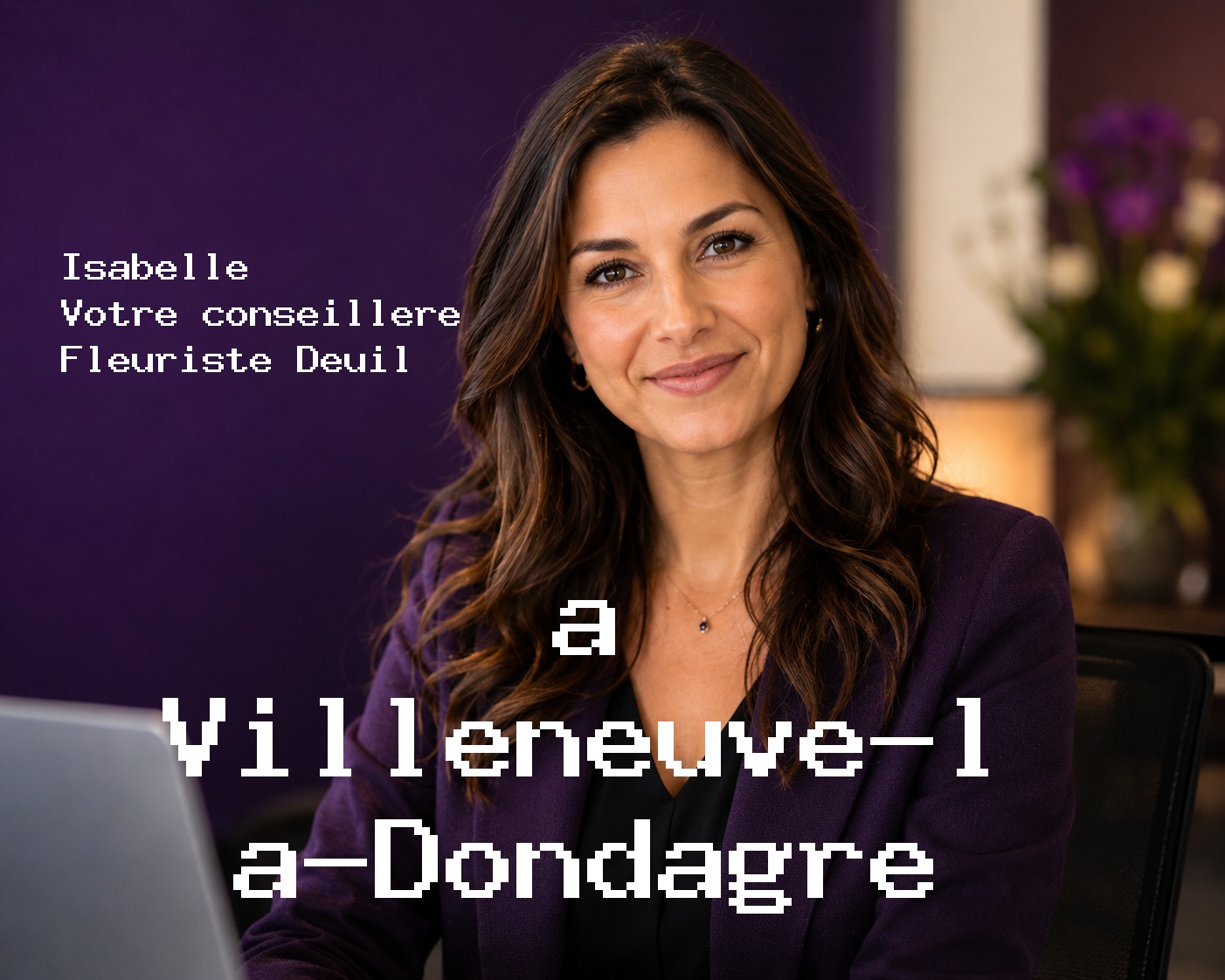 Isabelle, votre conseillère Fleuriste Deuil à Villeneuve-la-Dondagre