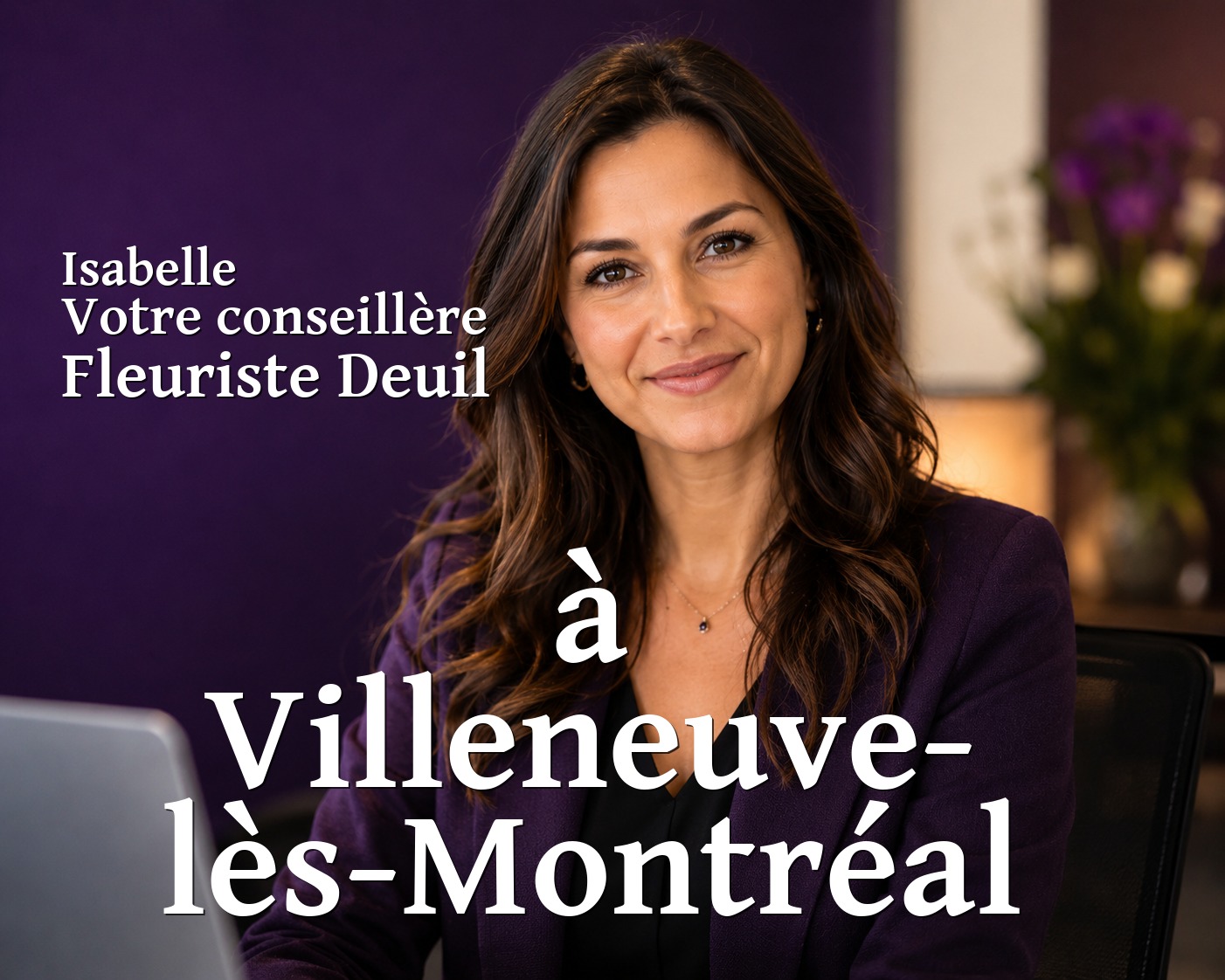Isabelle, votre conseillère Fleuriste Deuil à Villeneuve-lès-Montréal