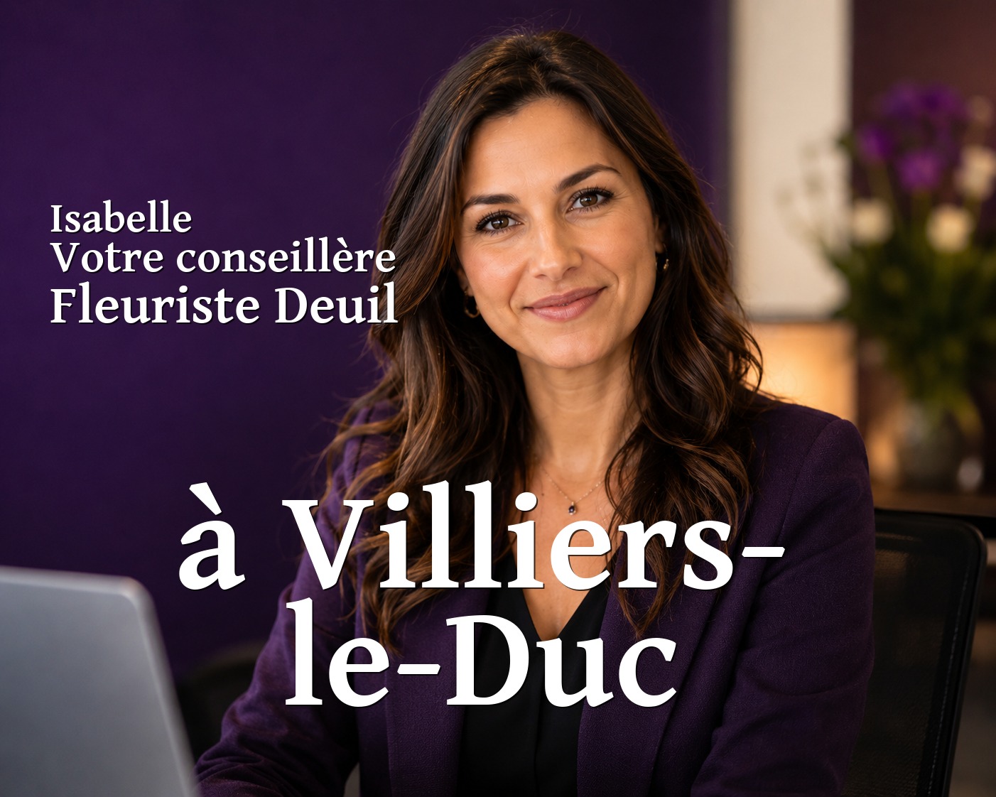 Isabelle, votre conseillère Fleuriste Deuil à Villiers-le-Duc