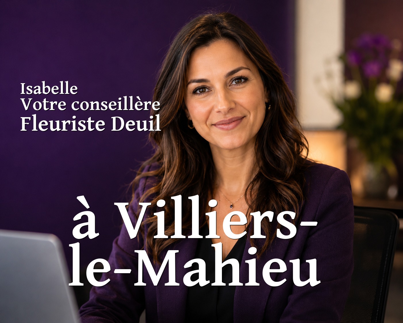 Isabelle, votre conseillère Fleuriste Deuil à Villiers-le-Mahieu