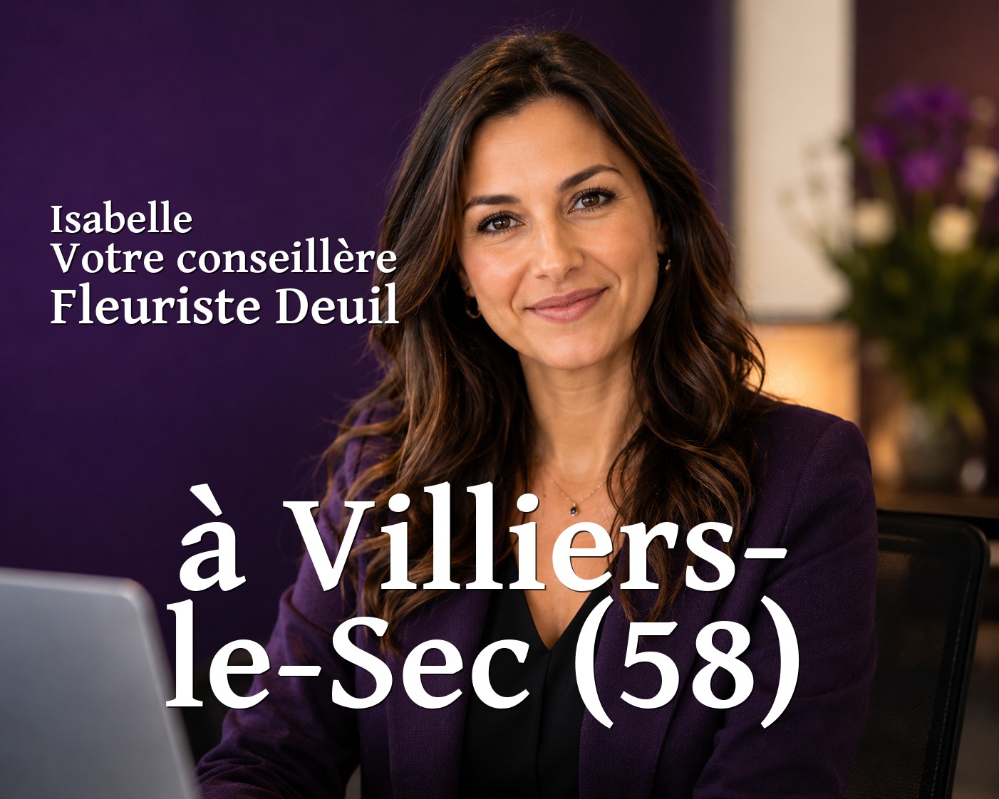 Isabelle, votre conseillère Fleuriste Deuil à Villiers-le-Sec (58)