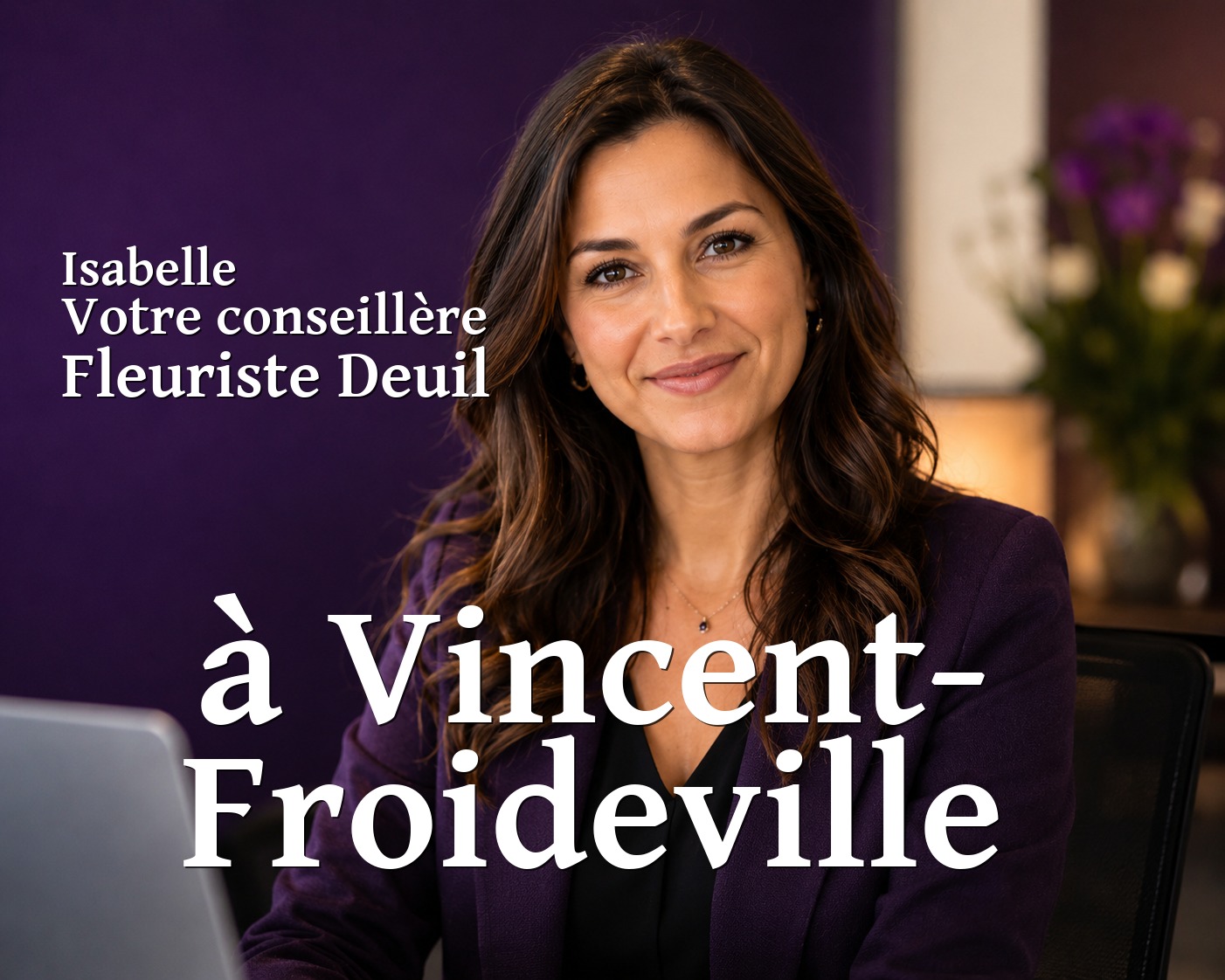 Isabelle, votre conseillère Fleuriste Deuil à Vincent-Froideville